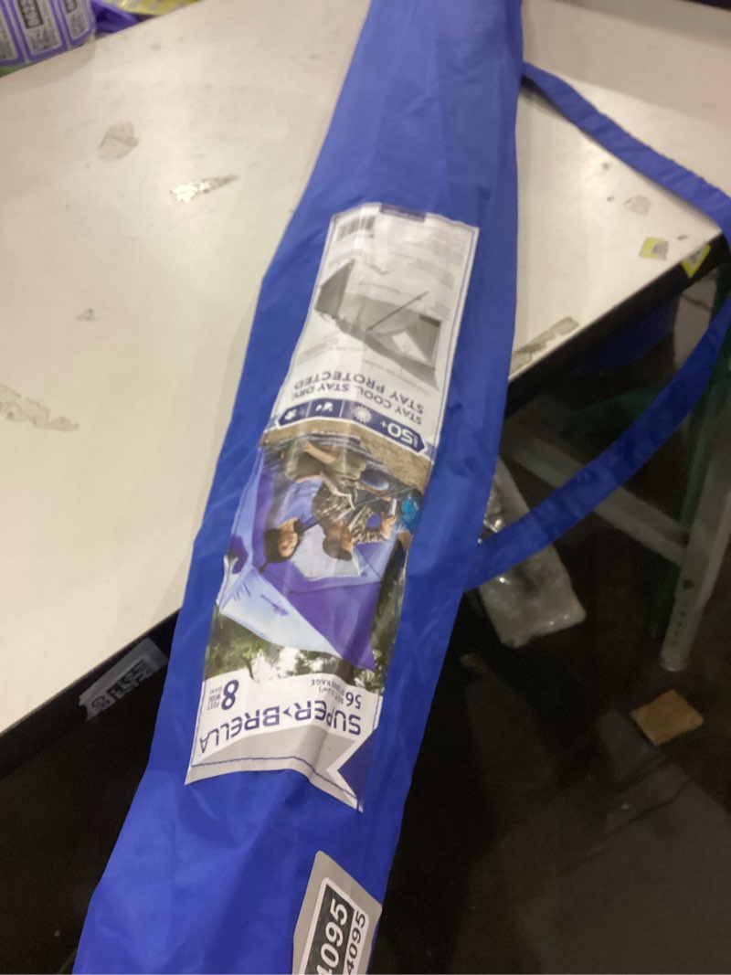 Condition photo showing New/Like New for Sport-Brella Super-Brella SPF 50+ Sun and Rain Canopy Umbrella for Camping 1 Blue