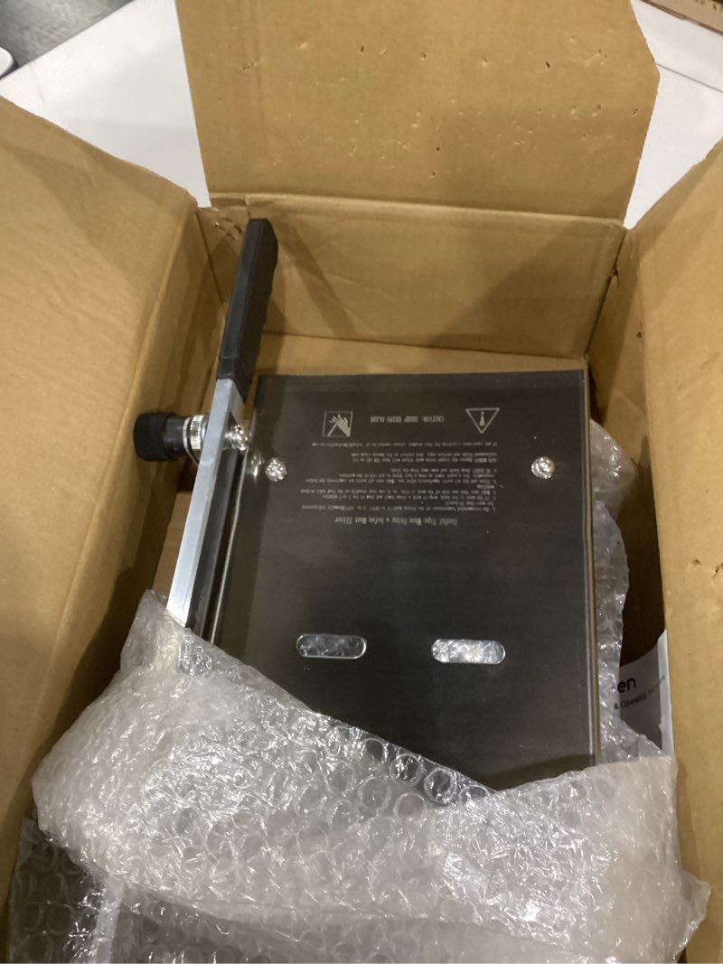 Condition photo showing Good Condition for manual frozen meat slicer, befen upgraded stainless steel meat cutter beef mutton roll for hot pot kbbq food slicer slicing machine for home cooking of hot pot shabu shabu bbq
