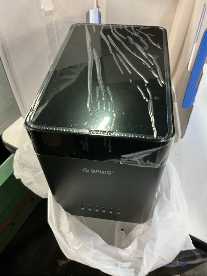 Condition photo showing New/Like New for orico 5 bay hard drive enclosure usb 3.0 to sata magnetic tool-free external hdd docking station case with 12v/6.5a power adapter for family storage supports 2.5/3.5 inch drives max 110tb (5x22tb) 5 bay-usb-a