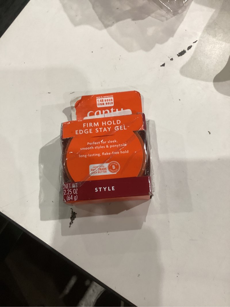 Condition photo showing New/Like New for Cantu Extra Hold Edge Stay Gel, 2.25 Oz Shea Butter 2.25 Ounce (Pack of 1)