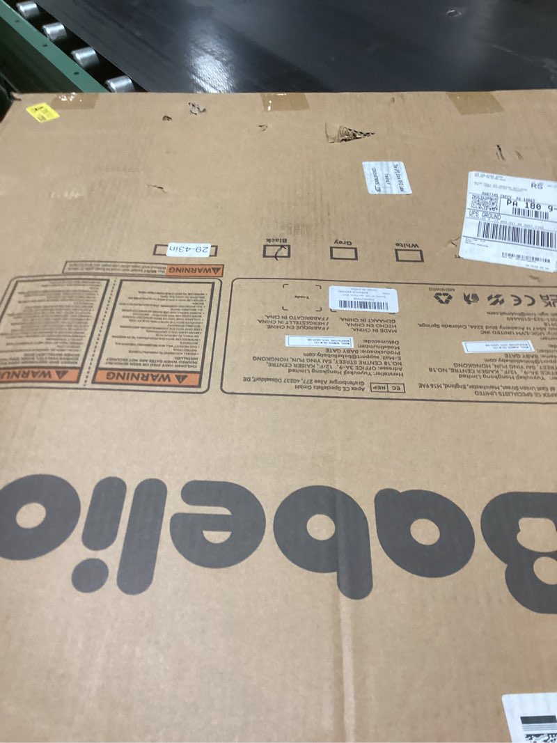 Babelio 36" Tall Auto Close Baby Gate with Small Cat Door, 29-43" Metal Cat Gate for Doorway, Stairs