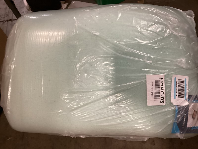 Condition photo showing As Is for (Unknown size) LINENSPA Memory Foam Mattress Topper - 3 Inch Gel Infused Memory Foam - Plush Feel - Cooling and Pressure Relieving - CertiPUR Certified - Dorm Room Essentials - Queen Size