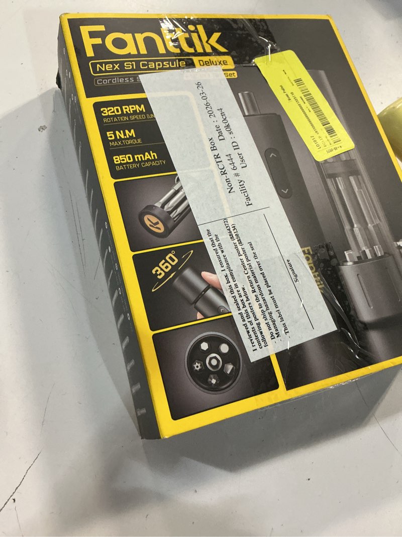 Condition photo showing New/Like New for fanttik deluxe cordless screwdriver bundle for furniture, 10 piece