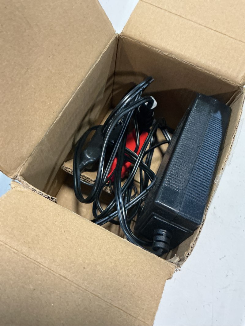 Condition photo showing As Is for 16.8v charger for electric fishing reel replacement for 14.8v electric fishing reel lithium battery 