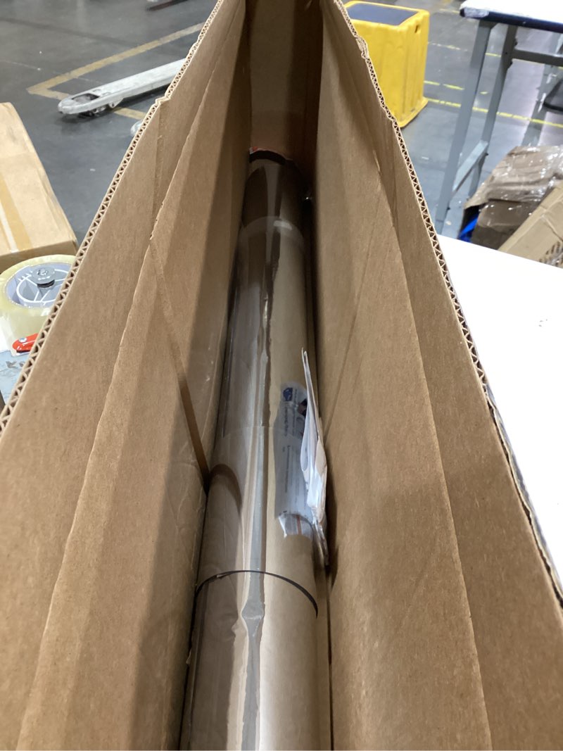Condition photo showing As Is for rabbitgoo window privacy film one way, 35.4" x 157.4", silver | window tint for home, heat sun blocking anti uv removable reflective glass door covering, mirror tinting film house office 35.4" x 157.4" silver