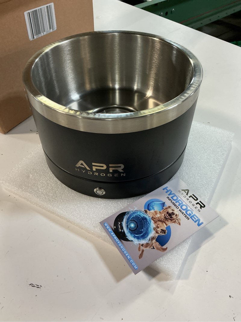 Condition photo showing New/Like New for hydrogen dog water bowl – 64oz stainless steel pet bowl | final stock