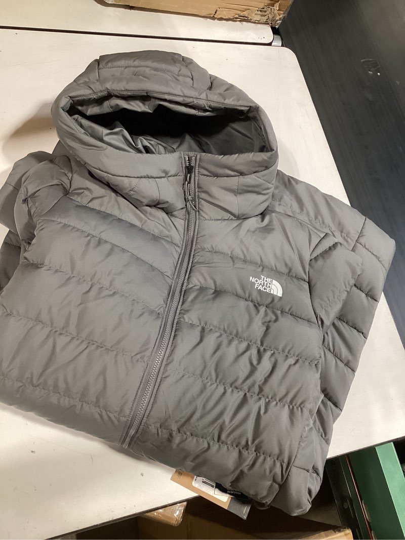 Condition photo showing Good Condition for the north face women's aconcagua parka | wind resistant, water repellent, 600 fill waterfowl down insulation medium smoked pearl