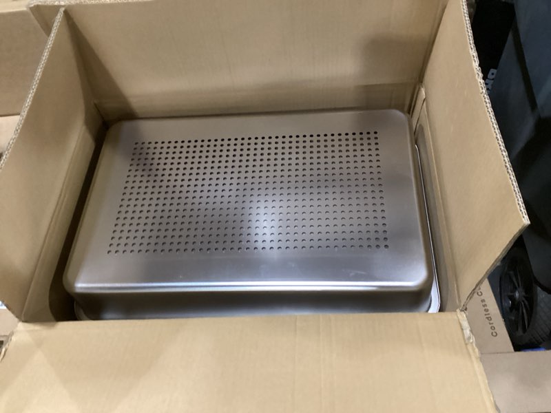 Condition photo showing Good Condition for 23.6x16x14'' Sifting Litter Box with Drawers, Stainless Steel Drawer Litter Box with 6'' Lid & Metal Scoop, XL Cat Litter Tray, Odor-Control & Saves Clean Time, Fits Most Cats 23.6'' x16'' x14'' Sifting Litter Box with Drawer