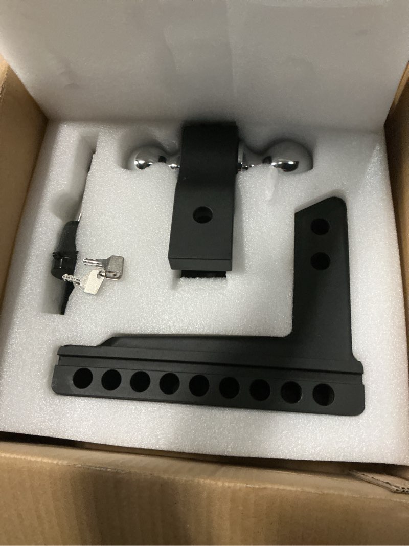 Condition photo showing Good Condition for torin atrfh0086b adjustable trailer towing hitch and ball mount: fit 2 inch & 2.3 inch ball receivers, 6 inch drop and rise for heavy duty truck, 10,000 lbs capacity