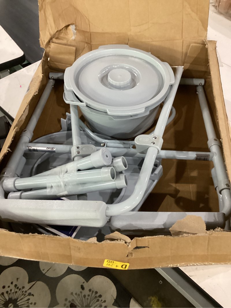 Condition photo showing As Is for incomplete**** commode, folding,1/cs
