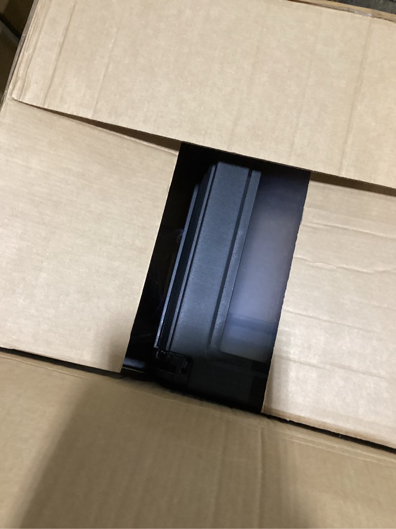 Condition photo showing As Is for FXW AuraSpace Acrylic Indoor Dog Playpen for Puppies and Small Dogs, 24 Inch, 10 Panels, Black Black 24 inch 10 Panels