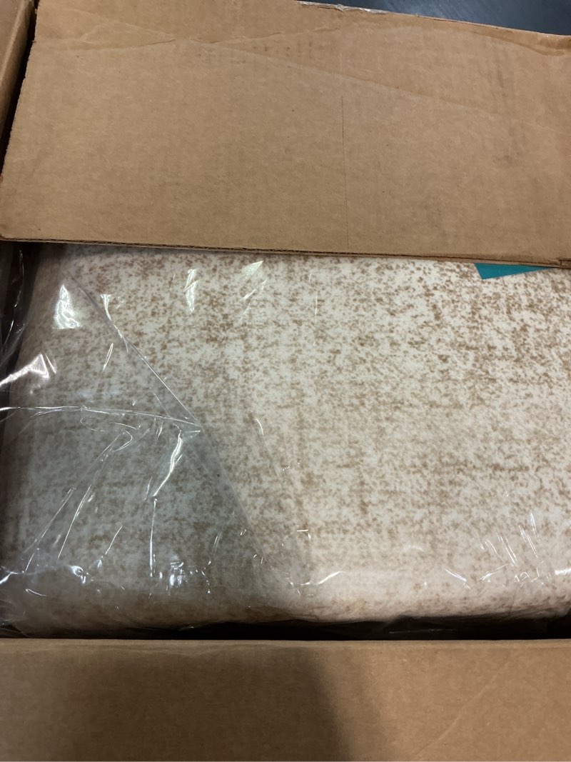 Condition photo showing Good Condition for joydeco 10x14 area rugs for living room, non slip machine washable vintage rug, low pile chenille print rugs for bedroom, dining room, home office, pet & child friendly, beige beige 10' x 14' (rectangular)