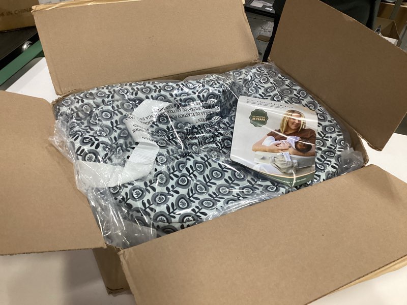 My Brest Friend Original Nursing Pillow Enhanced Ergonomics Essential Breastfeeding Pillow Support For Mom & Baby W/ Convenient Side Pocket, Double Straps & slipcover, Midnight Poppy