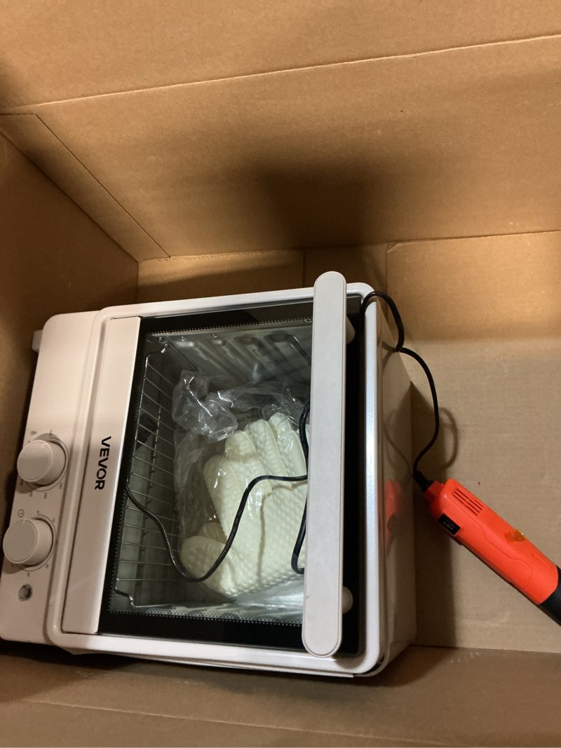 Condition photo showing Good Condition for VEVOR Sublimation Oven Machine, 13 Qt, Fits 20oz Tumblers, with 1 Heat Air Gun, 50 Shrink Films, 1 Tape and 2 Heat Gloves, Oven for Sublimation Blank Tumblers, Mugs, Bowls, Off-White 13 Qt + Heat Air Gun