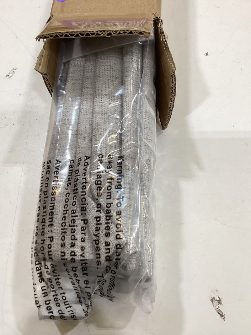 Condition photo showing As Is for lazblinds no tools no drill cordless roman shades for windows, blackout thermal insulated uv blocking window blinds, room darkening fabric blinds for indoor windows, 26'' w x 48'' h, grey blackout - grey 26" w x 48" h