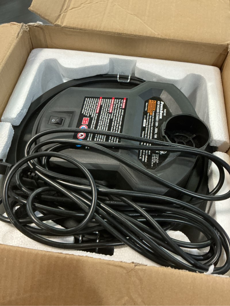 Condition photo showing Good Condition for PowerSmith PAVC102 10 Amp 4 Gallon All-In-One Ash and Shop Vacuum/Blower with 10' Hose, Brush Nozzle, Pellet Stove , 16' Power Cord, 1 1/4" Adapter, and 2 Filters, Silver