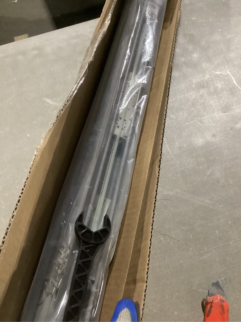 Condition photo showing Good Condition for lazblinds no tools no drill 1" vinyl mini blinds, cordless blinds for windows, light filtering horizontal window blinds & shades, 26 1/2" w x 64" h, grey cordless-grey 26 1/2" w x 64" h