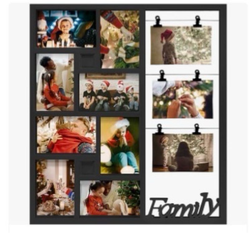 Jerry & Maggie Family Photo Frame, 11 Pictures Frame Multi Selfie Gallery Collage, Family Picture Fr