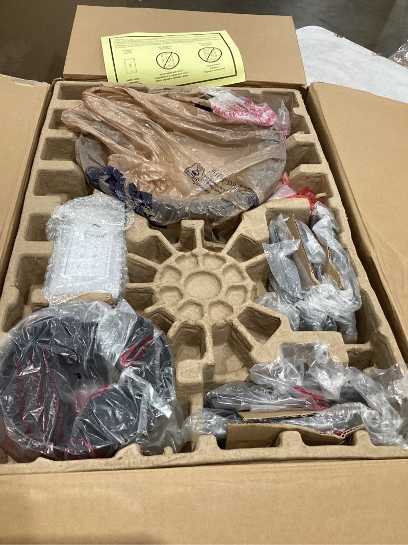 Condition photo showing Good Condition for harbor breeze summersville 52-in bronze with driftwood/auburn blades led indoor/outdoor ceiling fan with light and remote (5-blade)
