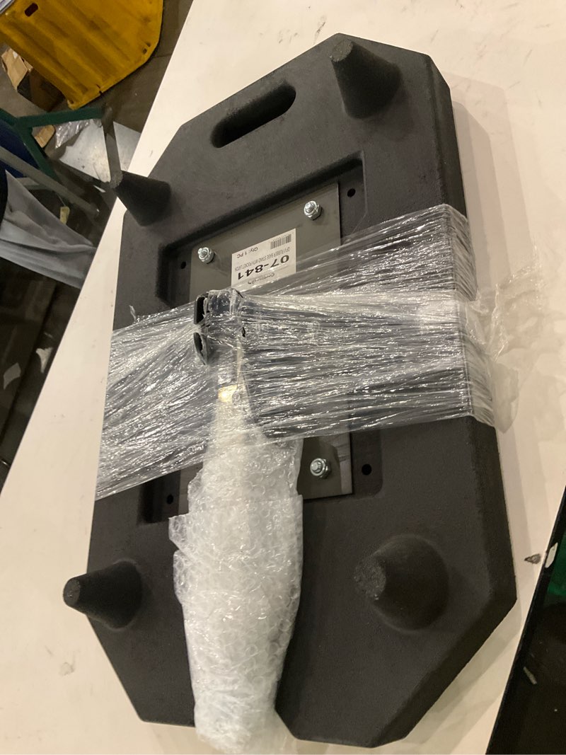 Condition photo showing As Is for Quadra-Flex VI-Rubber Base Stand with Pocket Latch