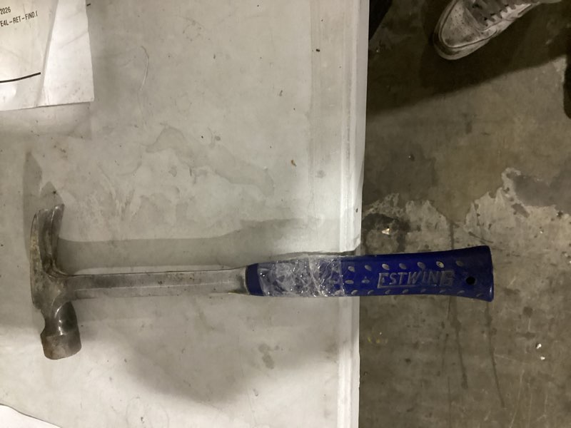 Condition photo showing As Is for (possibly used)estwing 28.0 -oz steel head steel handle framing hammer