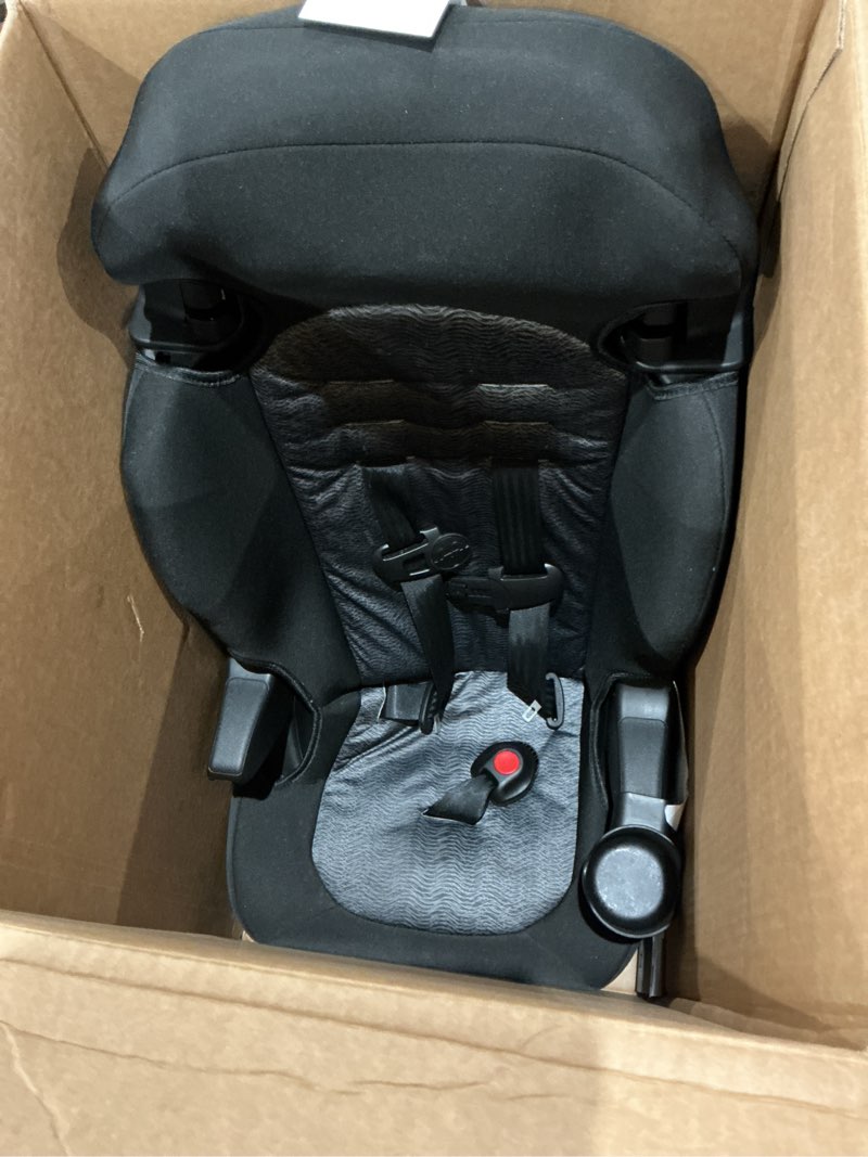 Condition photo showing As Is for cosco kids finale 2-in-1 toddler booster car seat, fiberwave ii, black/grey