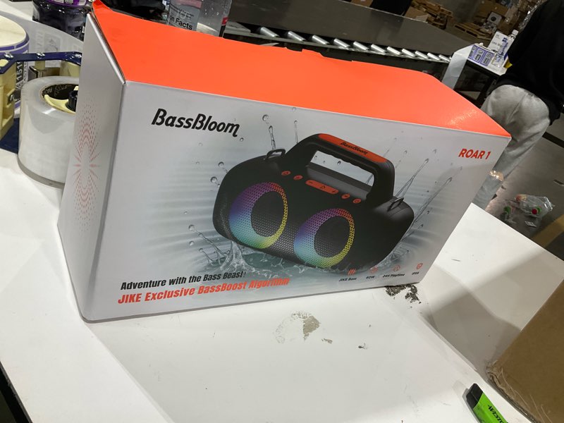 Condition photo showing New/Like New for Bass bloom speaker