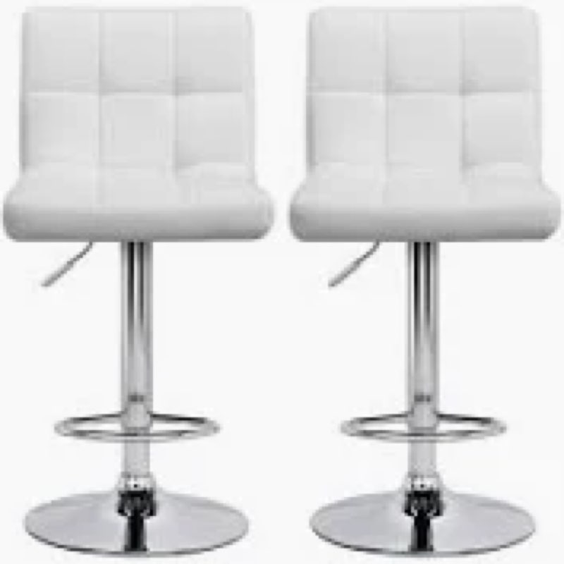  Chandresh Swivel Upholstered Adjustable Height Counter Stool with Metal Frame