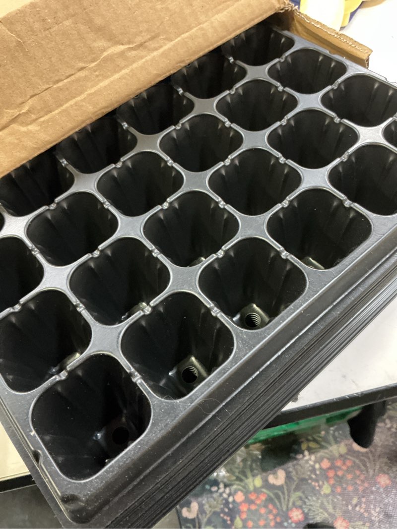 Condition photo showing Good Condition for 10 pack 1020 seed starter trays and 10 pcs 72 cell plug trays, thick durable seedling plastic nursery tray for td538 1020 tray germination (10 sets) 72 cells-shallow