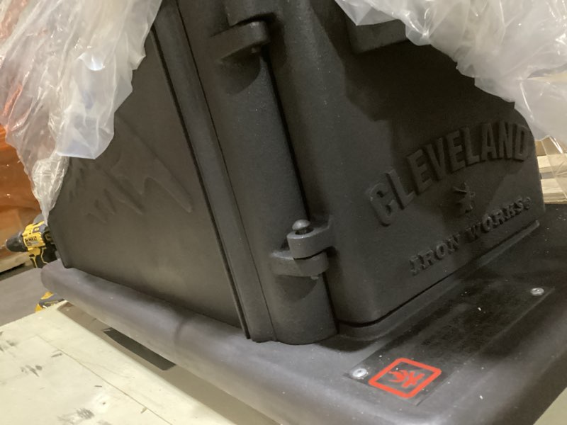 Condition photo showing Good Condition for clevland iron works erie wood stove 