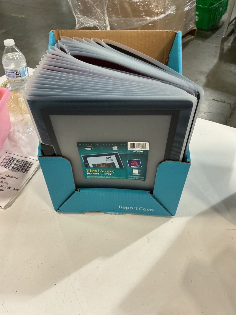 Condition photo showing Good Condition for Avery Flexi-View Report Covers with Swing Clip, Non-Lift Print, Assorted Colors, Case Pack of 24 Covers (47856)
