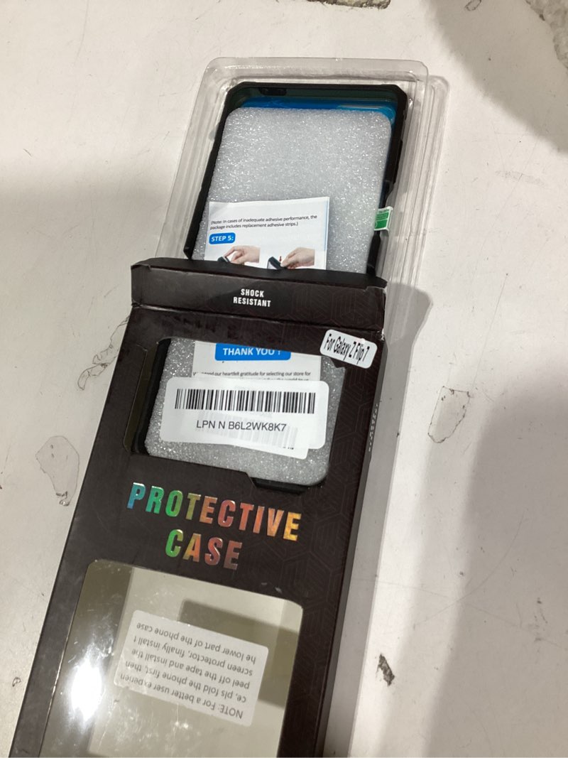 Condition photo showing Good Condition for VEGO Case for Samsung Galaxy Z Flip 7 with Built-in Screen Protector & Hinge Protection[Anti-Scratch][360°Rotating Stand] Full Body Drop Proof Protective Phone Case for Galaxy Flip 7(Not for FE)-Green Green for Z Flip 7