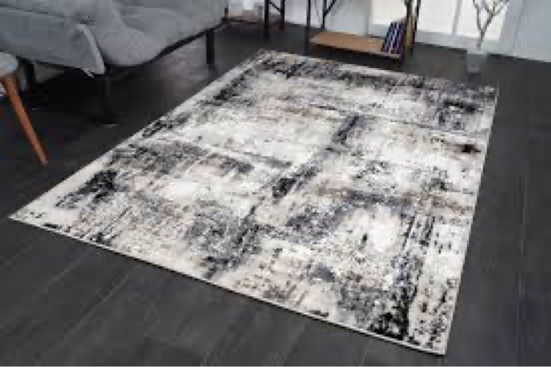 Area rug Orient design 8232A color grey/grey 5x7 