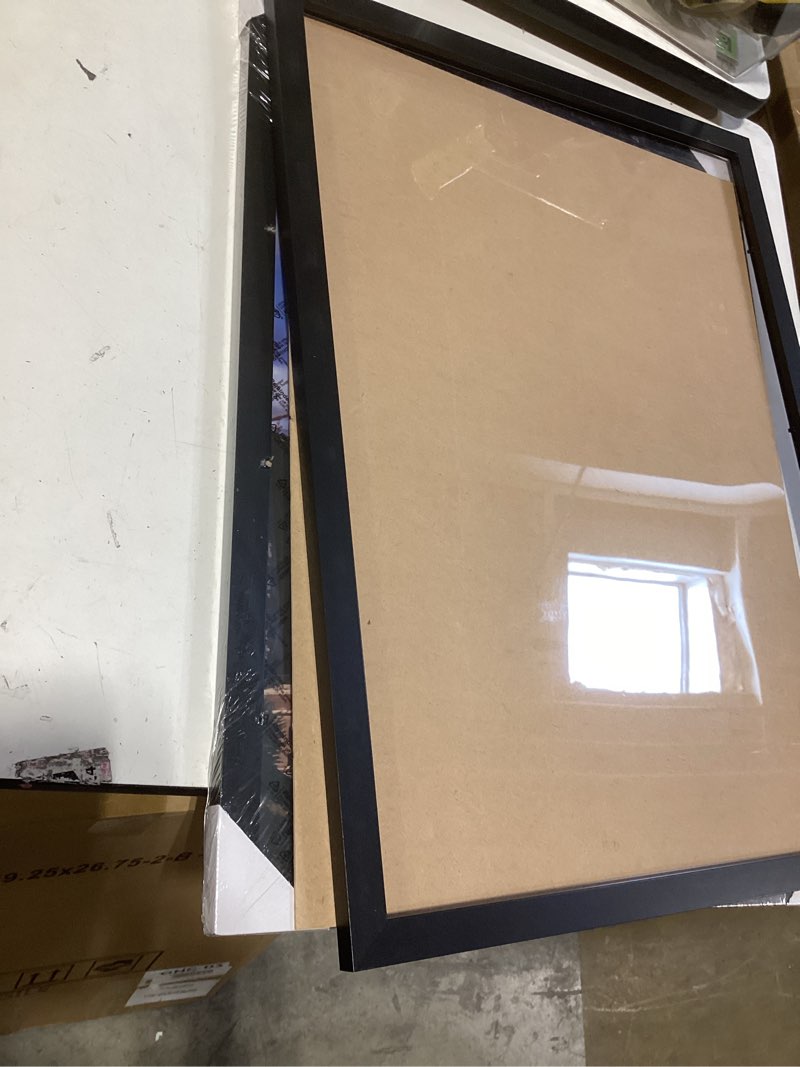 Condition photo showing As Is for luckylife 19.25x26.75 puzzle picture frame, wall hanging poster frames, display pictures 19.25 x 26.75 without mat, pack of 2, black black 19.25x26.75