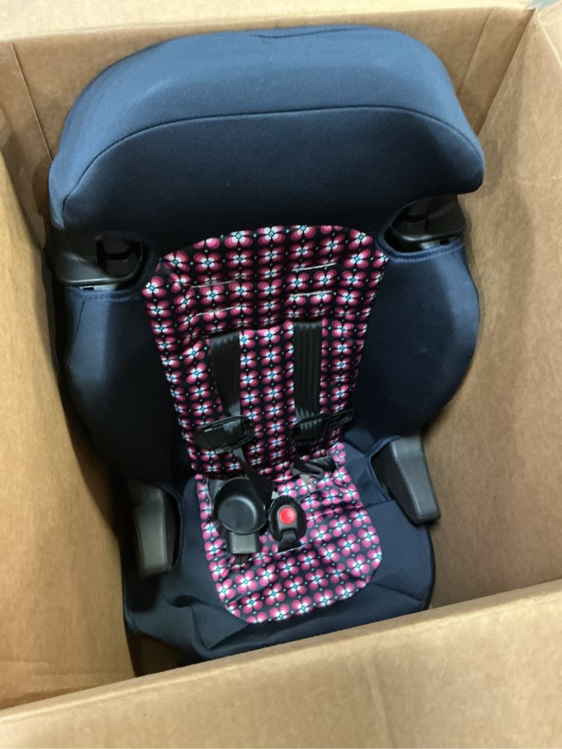 Condition photo showing As Is for cosco kids finale 2-in-1 toddler booster car seat, peony tiles ii
