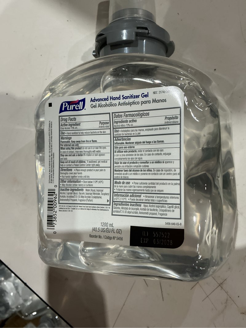 Condition photo showing Good Condition for purell advanced ethyl alcohol fruity smell hand sanitizer 1 200 ml refill bottle 1 ct