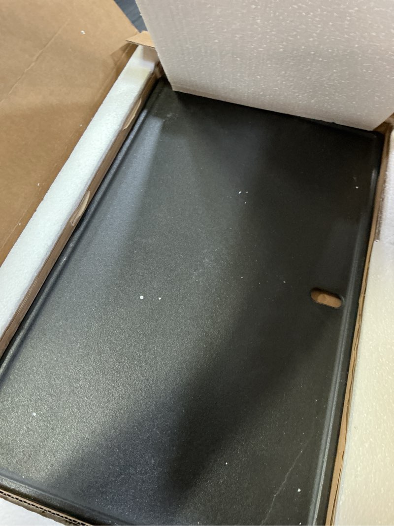 Condition photo showing As Is for grill parts for weber spirit 300/400 & gs4 spirit ii 300 series, spirit e310, spirit ii e310, e/s315 e330 e425, genesis silver gold b/c grill -7658 grill griddle for weber spirit e310 parts, cast iron 7658 17.7" x 13.6" x 3.7"