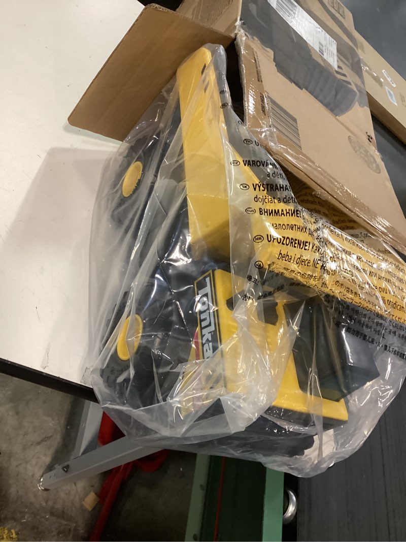 Condition photo showing New/Like New for Tonka Steel Classics Mighty Dump Truck - Made with Steel & Sturdy Plastic, Yellow Toy Construction Truck, Boys and Girls, Kids, Toddlers, Ages 3+