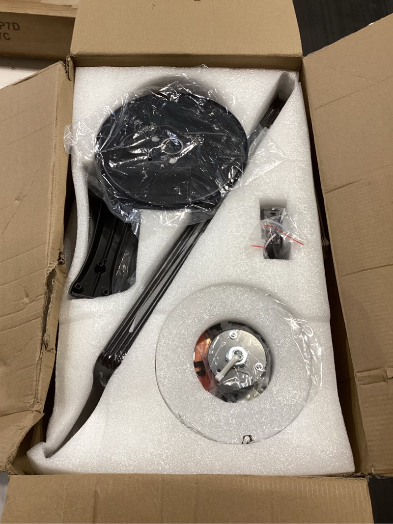 Condition photo showing Good Condition for zmishibo 60 inch ceiling fan with light, app&remote control, flush mount low profile, dimmable 20w led light, quiet reversible motor for bedroom, living room, apartment, black 60 inch black