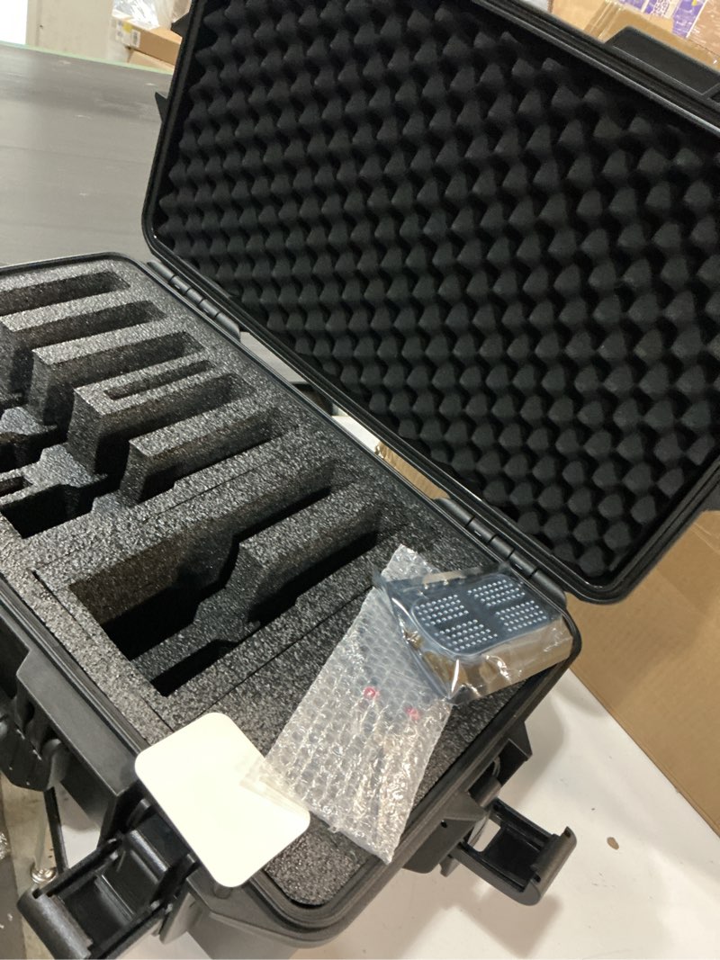 Condition photo showing Good Condition for kinghardcase hard pistol cases - waterproof, compatible with 7 pistols & 16 magazines - durable gun case for collectors & enthusiasts ?with desiccant? big case