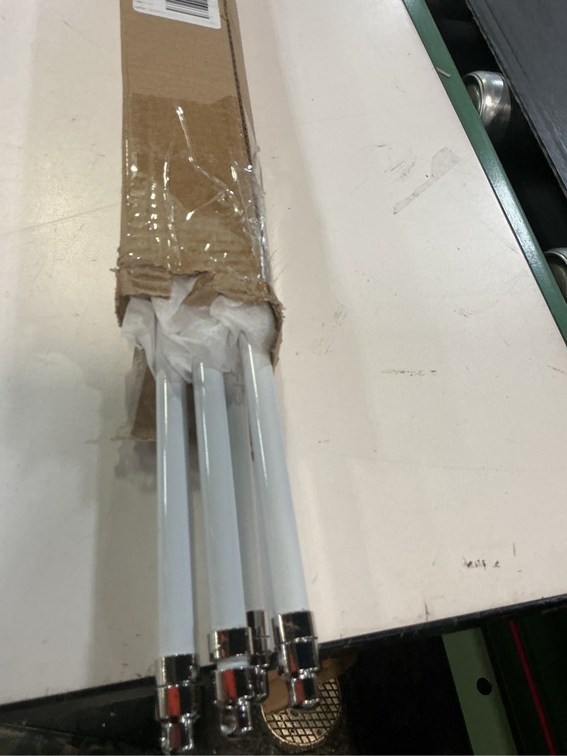 Condition photo showing Good Condition for 4 pcs door curtain rod set swivel sash curtain rods french door curtain rods set for windows and sidelights(21-38 inch)