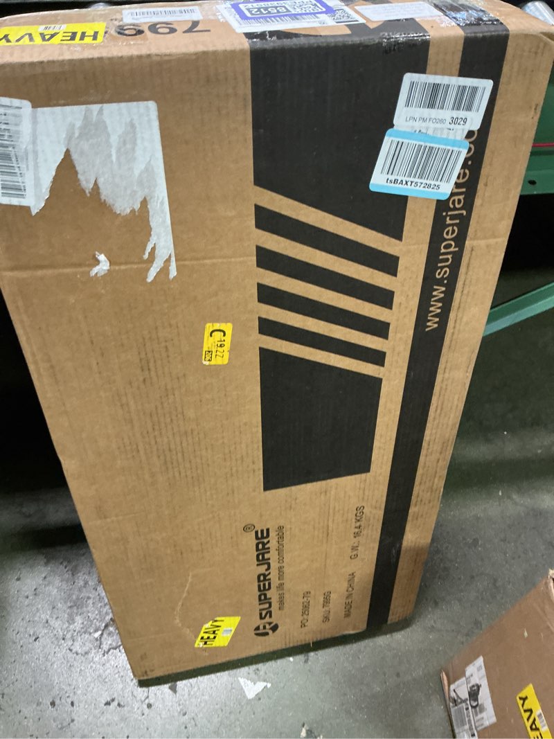 Condition photo showing New/Like New for SUPERJARE 31.5" White and Gold Desk with 2 Drawers, Modern Makeup Vanity with Padded Stool, Small Computer Desk Home Office Desk for Writing Study Bedroom Gold and White 31.5 inch