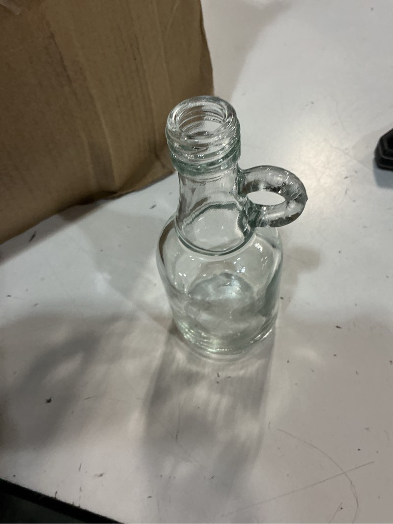 Condition photo showing Good Condition for blushtier 48 packs 3.4 oz glass syrup bottles with handle and black lids, mini maple syrup bottles for party & wedding favors gifts, honey, coffee, juice