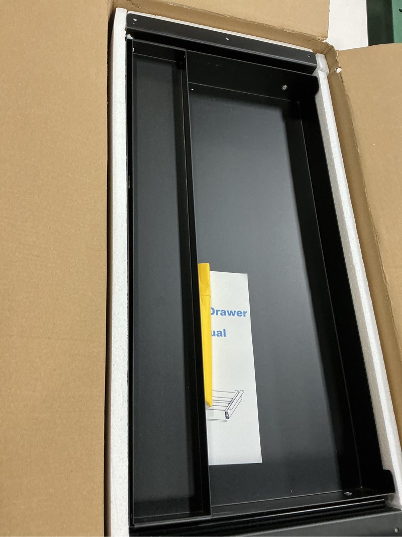 Condition photo showing Good Condition for Under Desk Drawer (22.6''x10''x2.8'') with Sliding Pencil Tray, Office Desk Drawer Attachment, Extra Storage Organizer