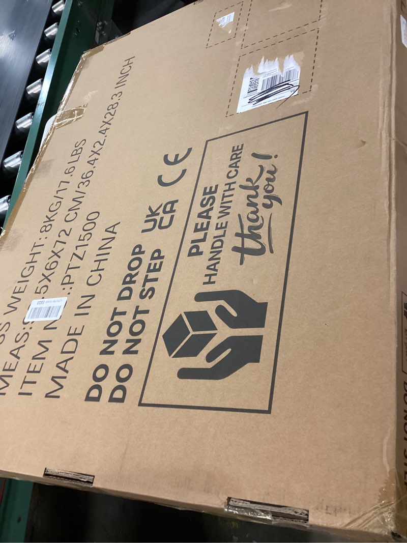 Condition photo showing As Is for WELGEE 1500 Pieces 2-in-1 Tilting & Rotating Puzzle Board with Drawers and Cover, 35"x27" Portable Spinning Plastic Jigsaw Puzzle Table for Adults, Upgraded Lazy Susan