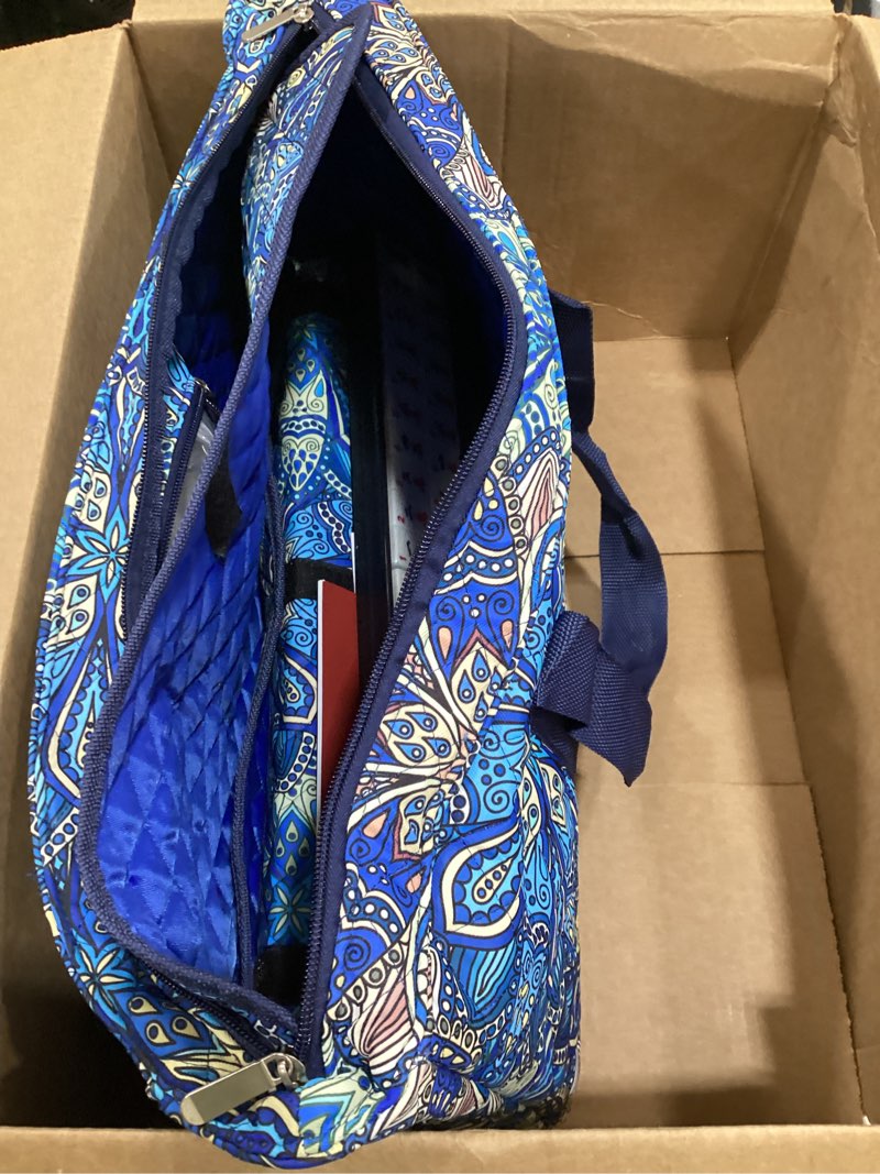 Condition photo showing As Is for american mahjong tile set with blue printed carrying bag, 166 premium tiles, 4 all-in-one color racks/pushers, mah jongg sets, mahjong game set for travel, christmas, birthday gifts blue?blue tiles?