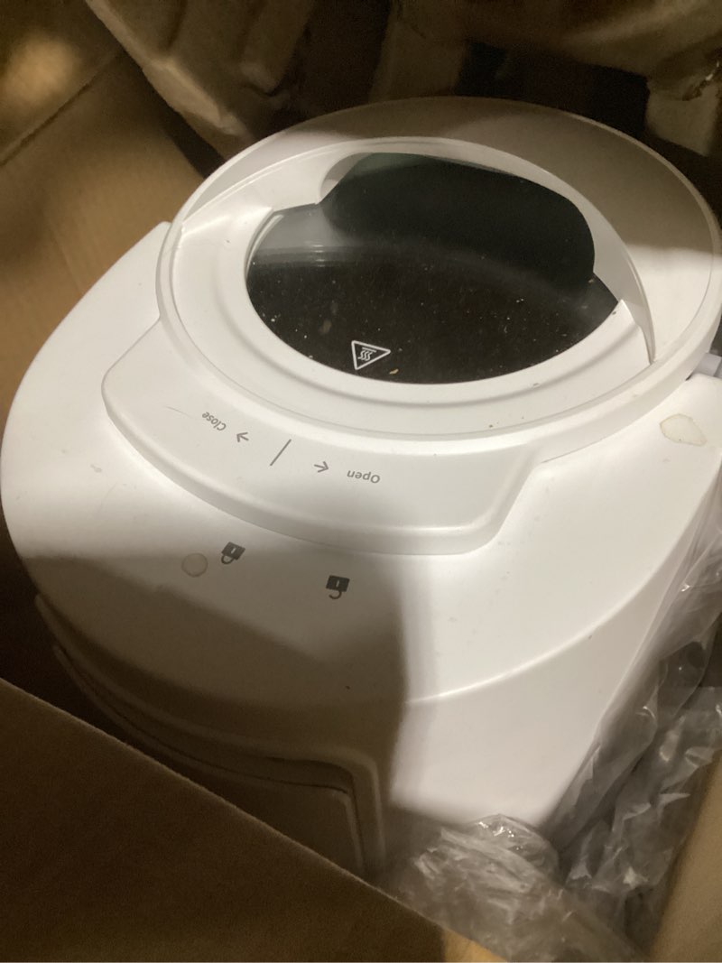 Condition photo showing As Is for amzchef electric composter for kitchen, 4l countertop compost bin machine - fast 4-hour food waste to fertilizer, odorless auto-cleaning quiet eco-friendly home composting for indoor use