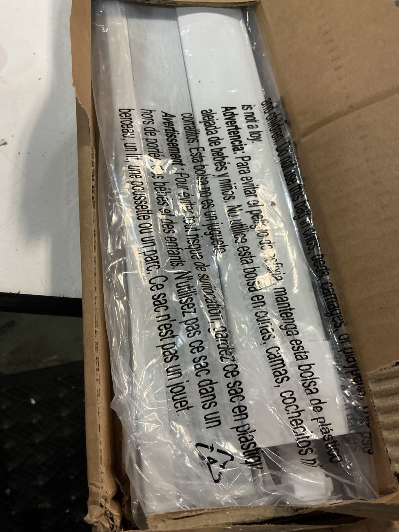 Condition photo showing New/Like New for lazblinds no tools no drill cordless cellular shades, blackout light blocking honeycomb shades for home, thermal insulation blinds for windows, 34" w x 48" h, white blackout-white 34" w x 48" h