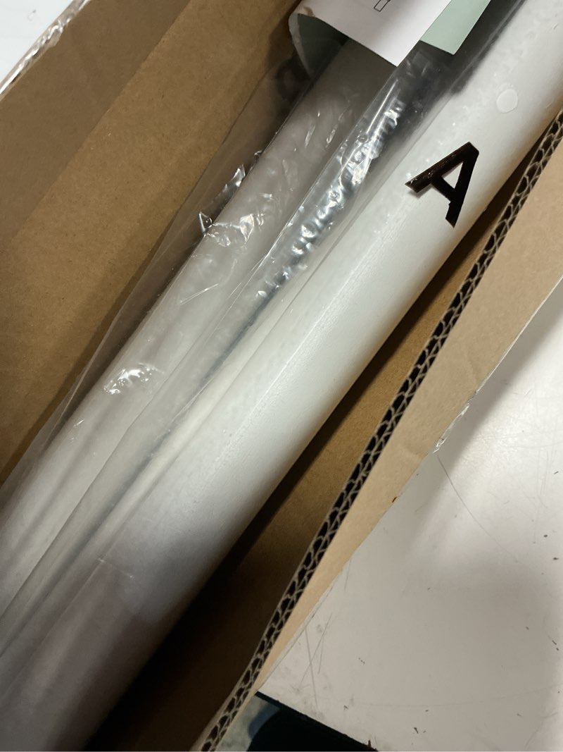 Condition photo showing Good Condition for heavy duty tension curtain rod by ezfurni, 42 to 123 inches, anti-slip spring loaded curtain rods no drilling, apartment renter friendly tension rods for windows, bathroom, patio, room divider, white white 42-123 inches