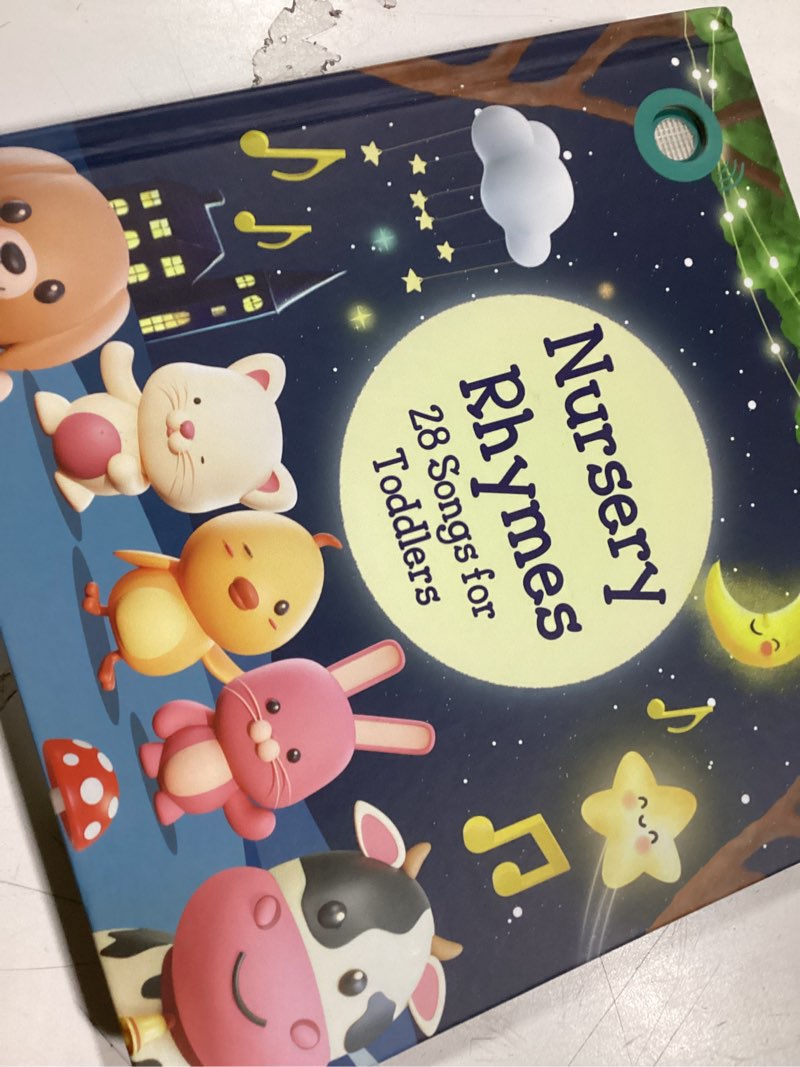 Condition photo showing New/Like New for LEARNING BUGS Nursery Rhymes – Sing Along with 28 Favorite Nursery Rhymes, Musical Books for Toddlers, 28-Button Music Book, Musical Toys for Toddlers 1-3